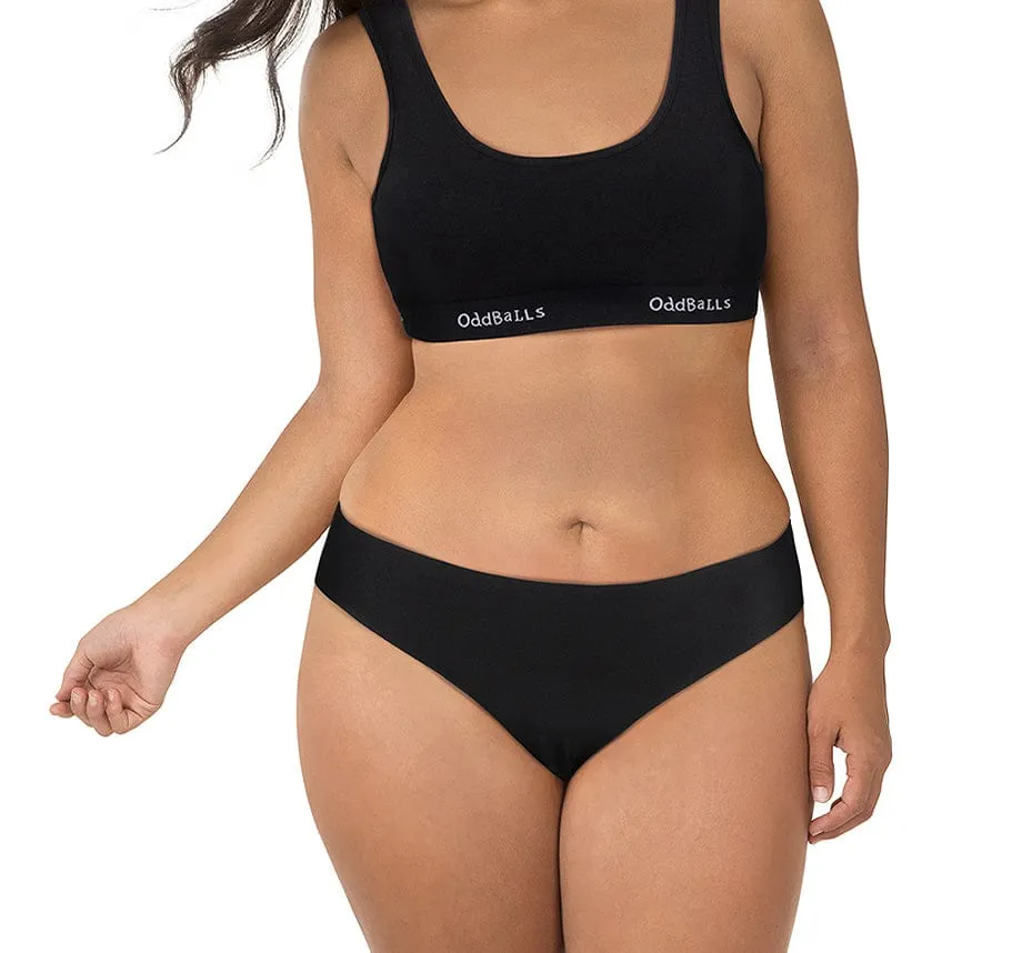 Black - Seamless Brazilian Briefs