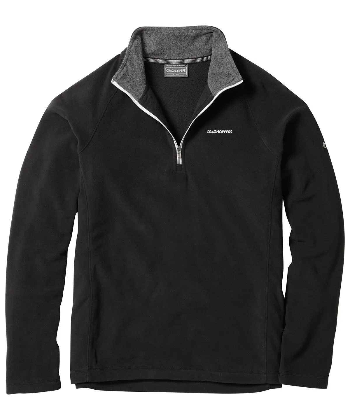 Black - Selby half-zip microfleece