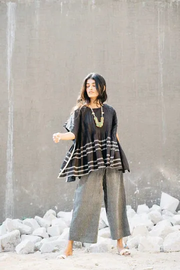 Black Striped Pants
