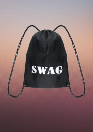 Black Swag Bag (40 x 30cm) - Stylish and Spacious Carryall for Everyday Essentials