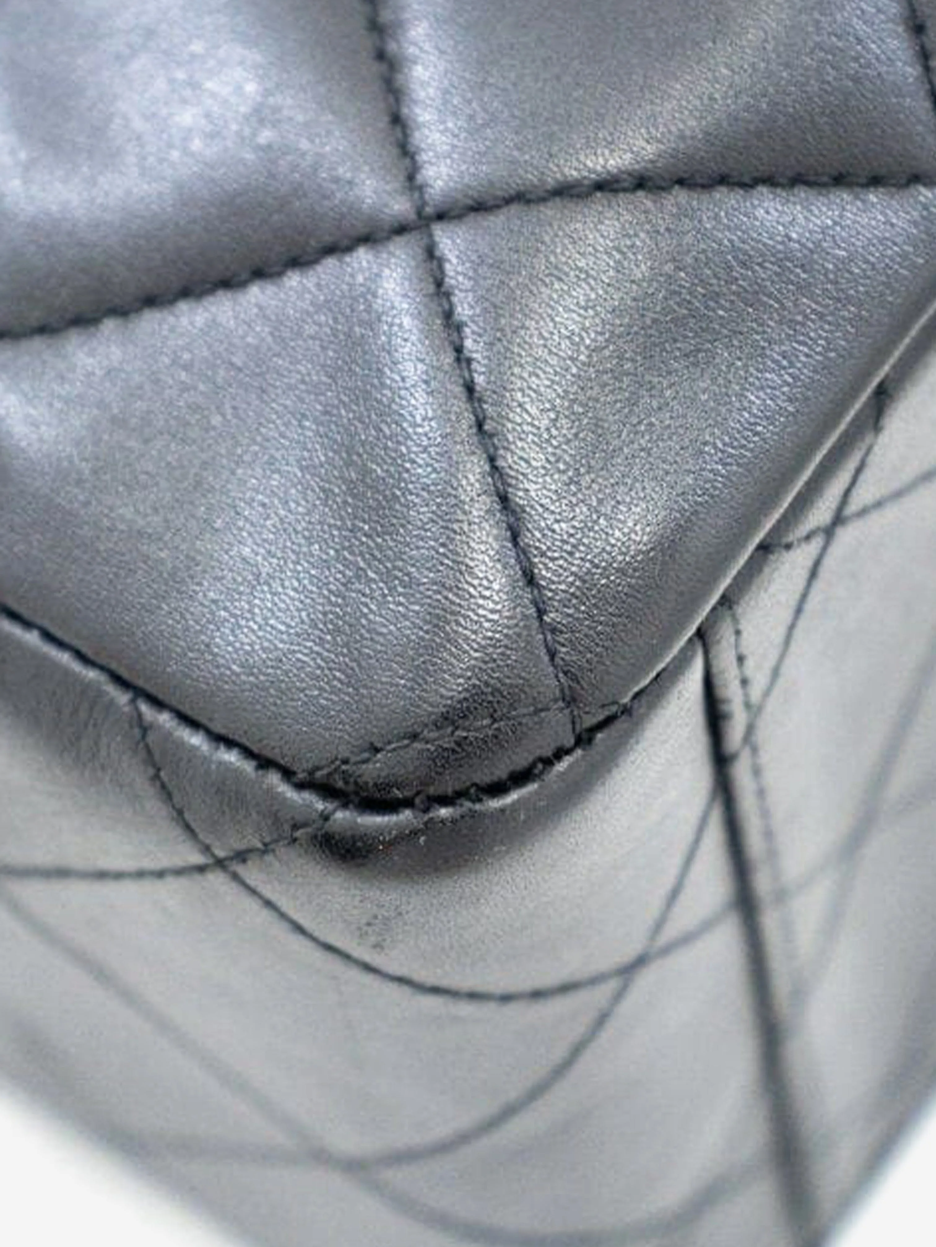 Black vintage 1994-96 maxi lambskin Classic single flap bag