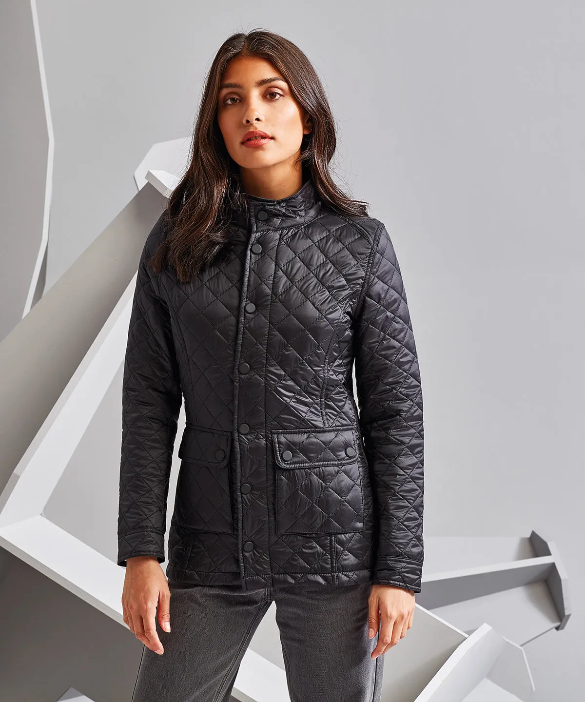 Black - Women's Quartic quilt jacket