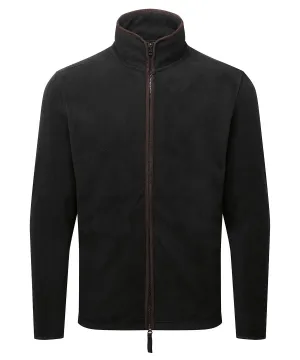 Black/Brown - Artisan fleece jacket