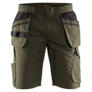 Bl&#xE5;kl&#xE4;der&#x20;1494-1330&#x20;Service&#x20;Shorts&#x20;with&#x20;Holster&#x20;Pockets&#x20;-&#x20;Dark&#x20;Olive&#x20;Green