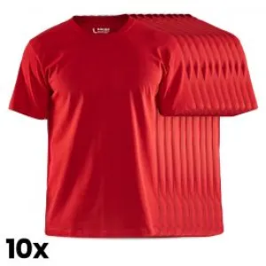 Bl&#xE5;kl&#xE4;der&#x20;3302-1030&#x20;T-shirt&#x20;10-Pack&#x20;-&#x20;Red