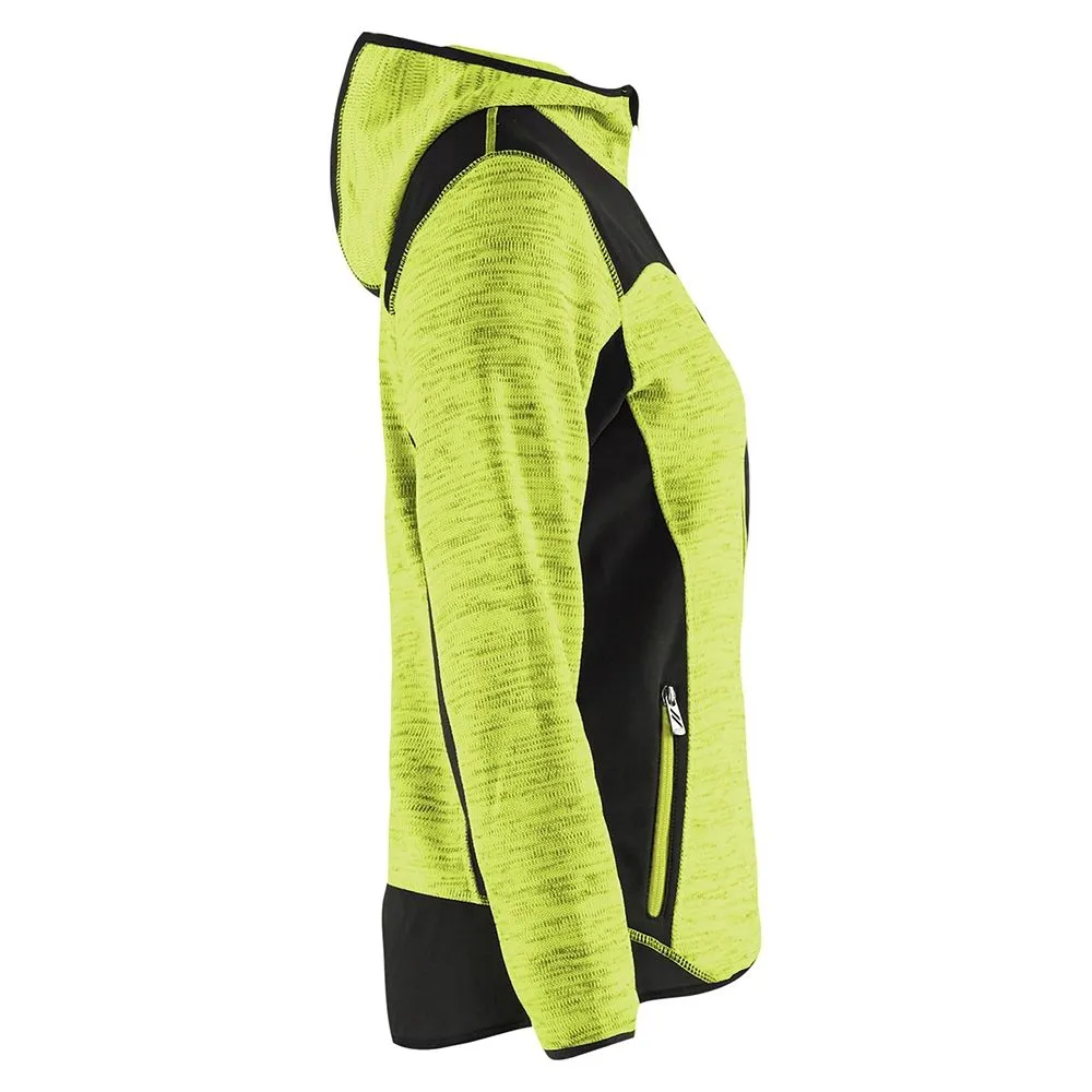 Bl&#xE5;kl&#xE4;der&#x20;4931-2117&#x20;Women&#x27;s&#x20;Knitted&#x20;Jacket&#x20;with&#x20;Softshell&#x20;-&#x20;High&#x20;Vis&#x20;Yellow