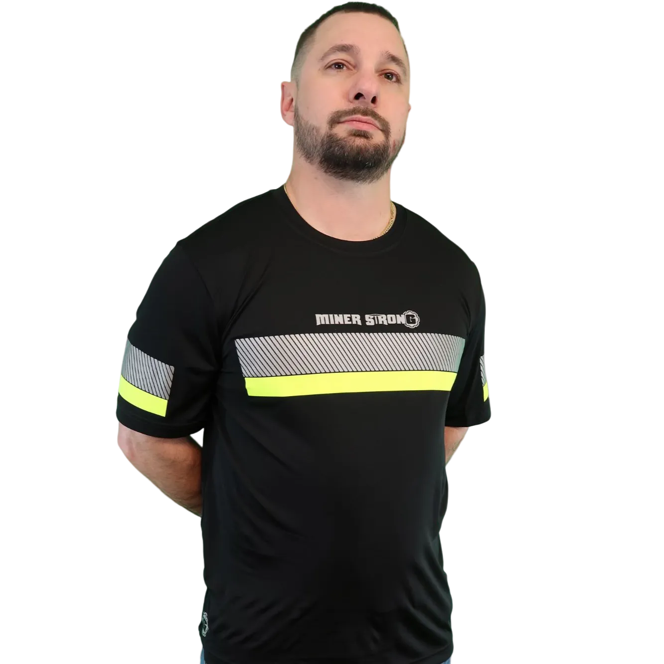 Blemished Miner Strong Reflective Short Sleeve Safety Shirt