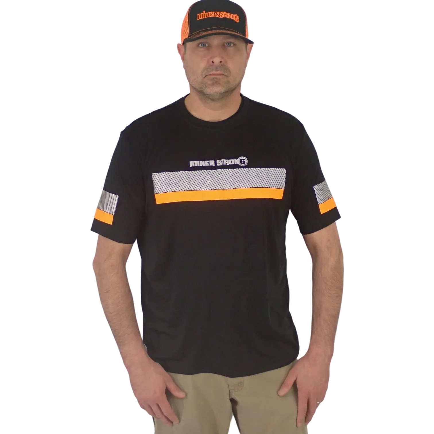 Blemished Miner Strong Reflective Short Sleeve Safety Shirt