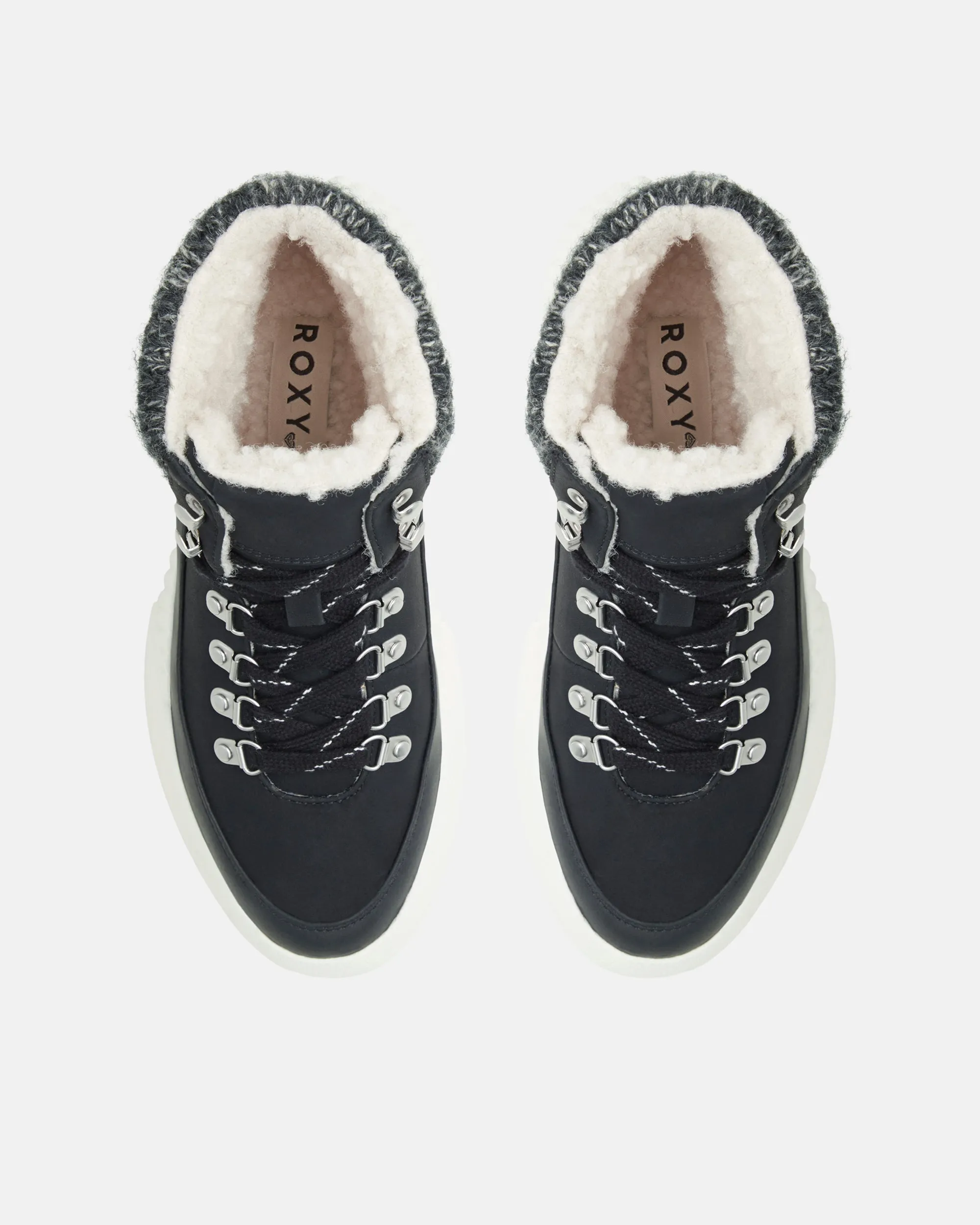 Bling Peak Boots - Black Knit