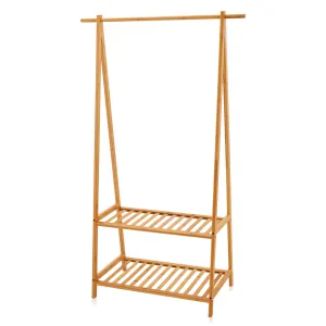Blonde Wood Clothing Rack