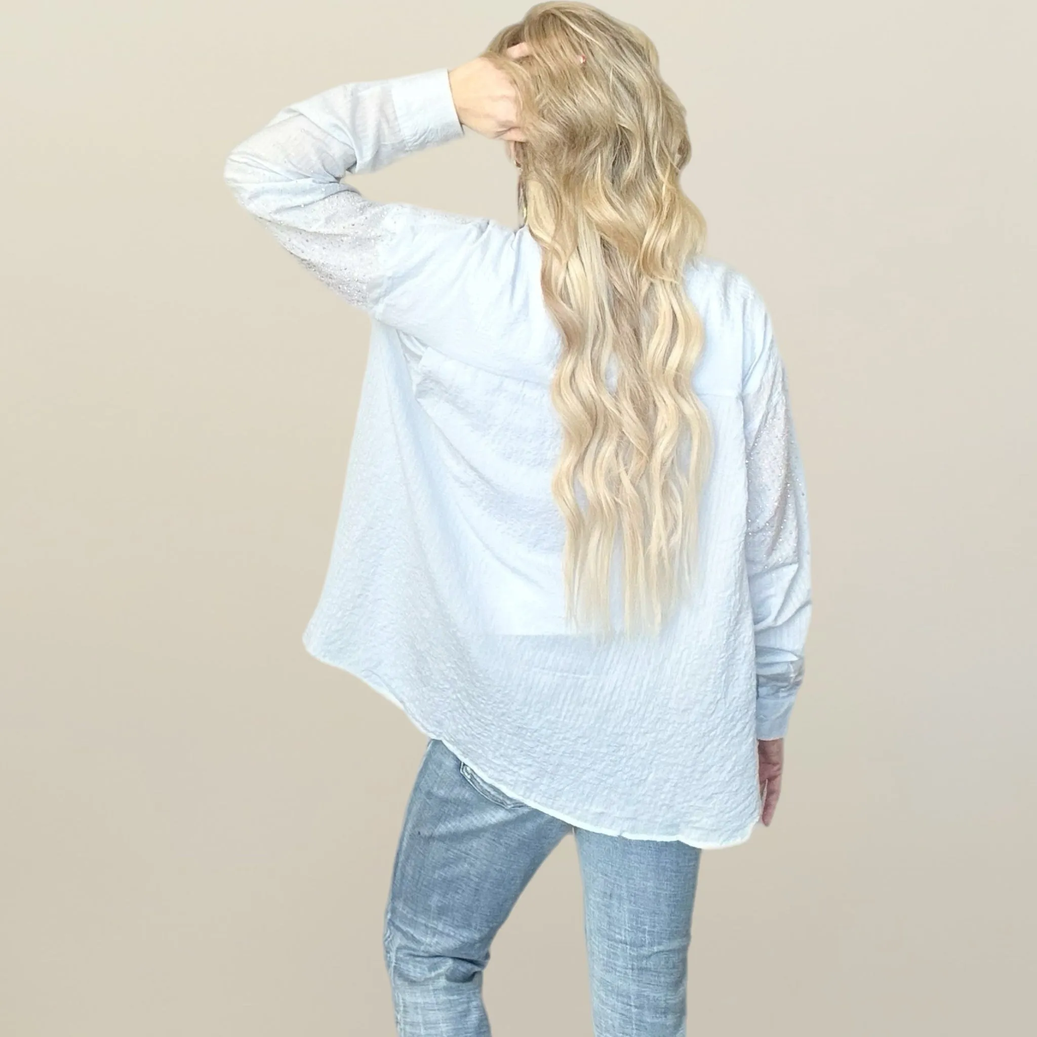 Blue Diamond Button Down
