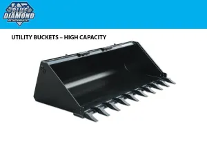 BLUE DIAMOND UTILITY BUCKET, HIGH CAPACITY, HIGH BACK