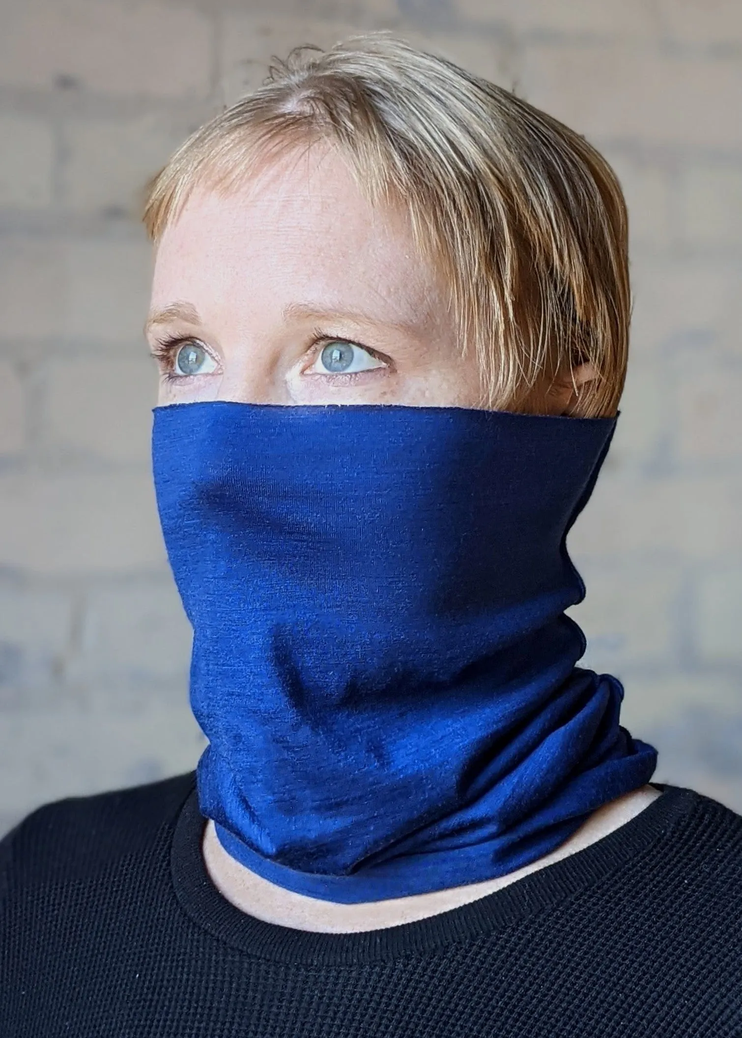 Blue Sleek Neck Warmer