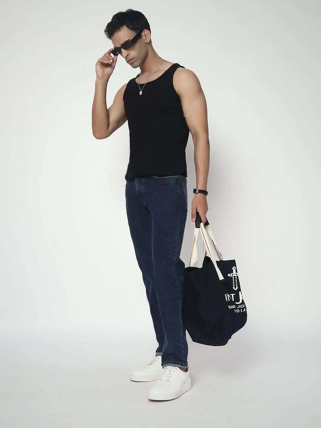 Blue slimline jeans