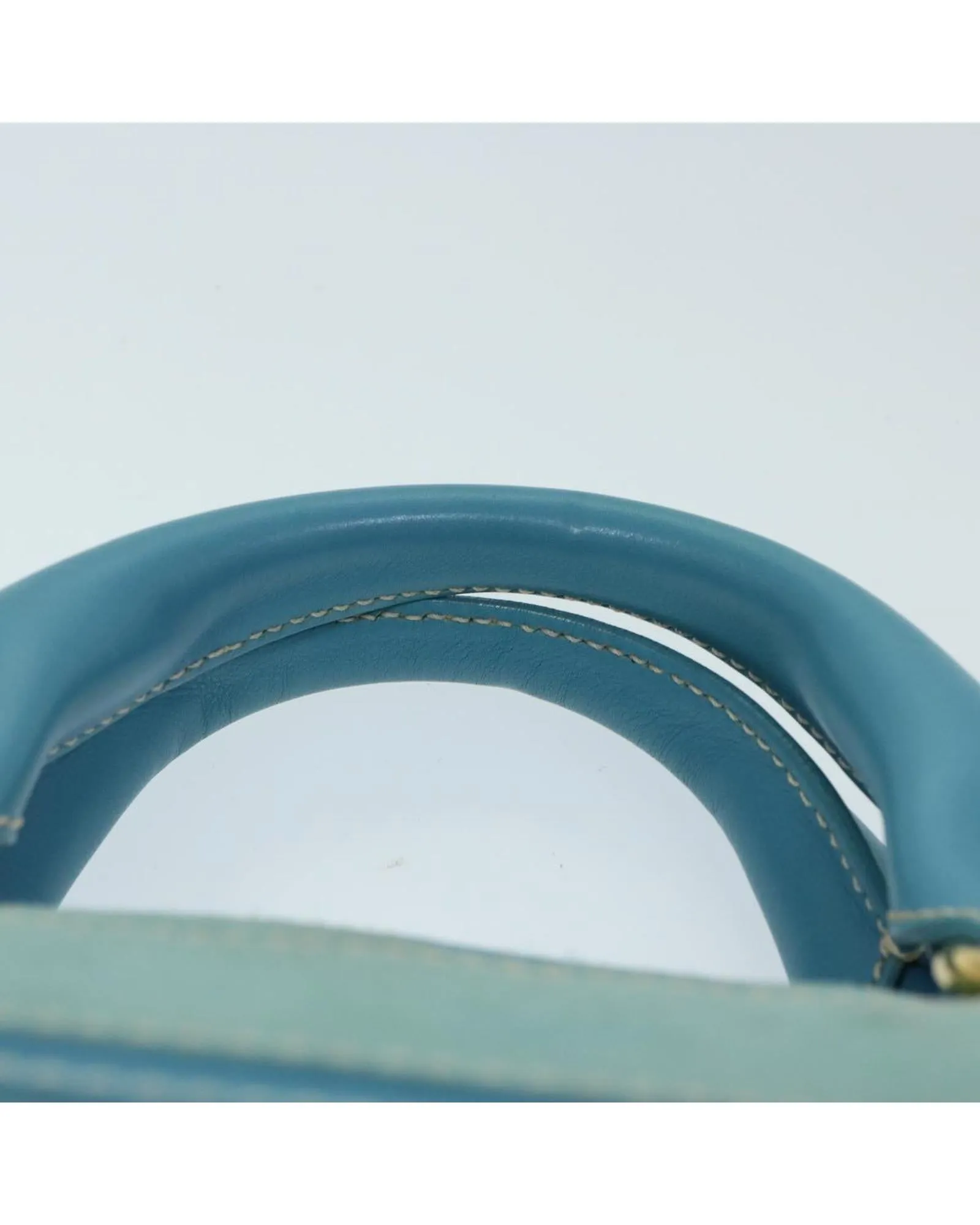 Blue Suede Hand Bag with Dust Bag - Made in Italy