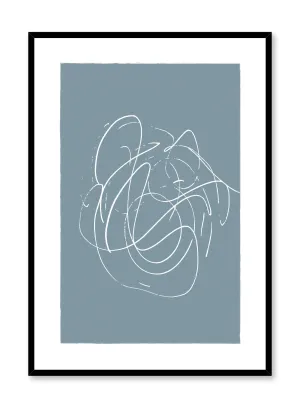 Blue Swirls, Poster