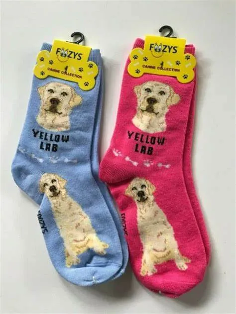 Blue Yellow Lab Socks