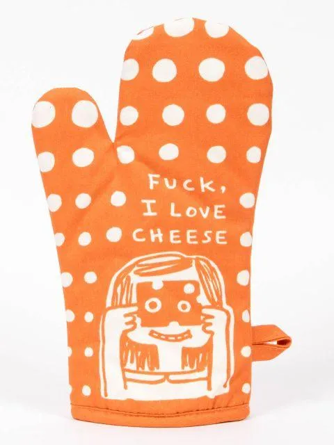 BlueQ Oven Mitt Fuck, I Love Cheese