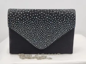 BM Creations Evening Clutch B102-BLK Black