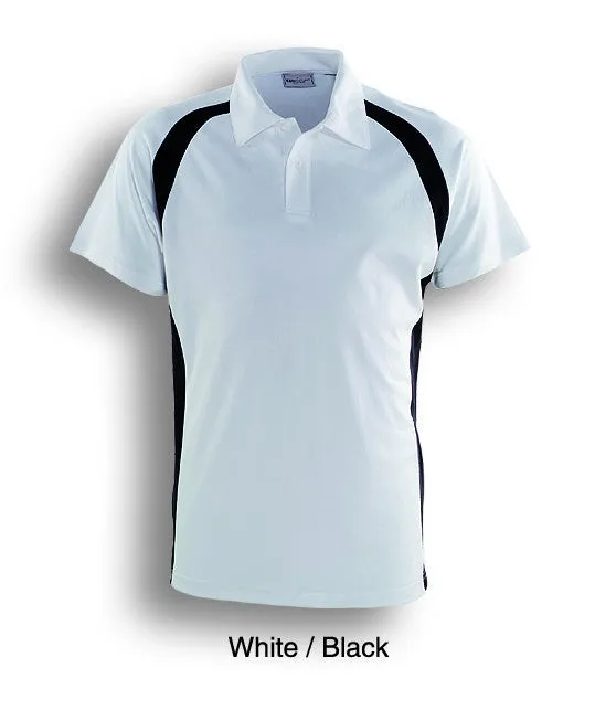 Bocini Ladies Team Essentials Short Sleeve Contrast Panel Polo (2nd 5 color)-(CP0929)