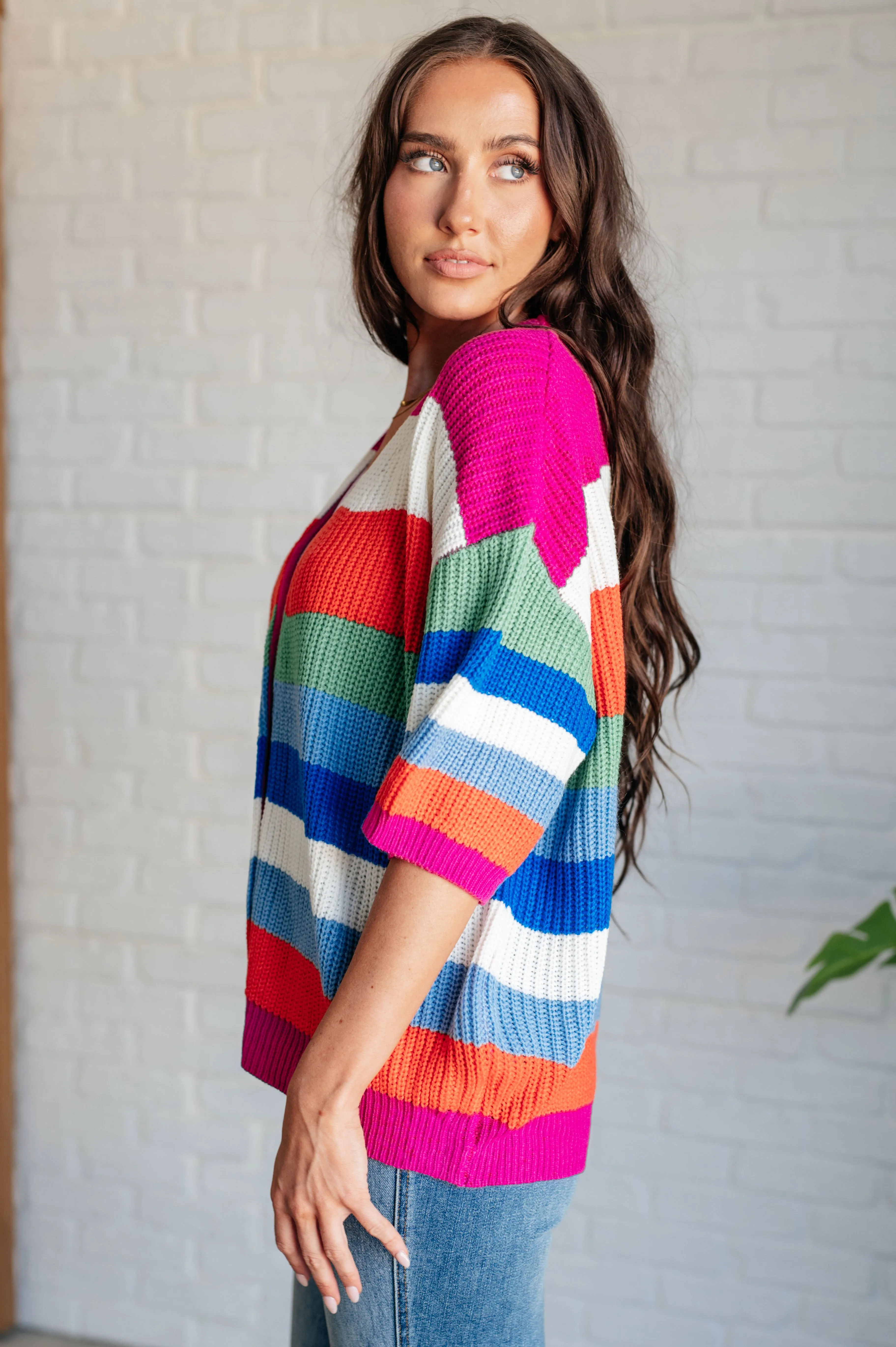 Bold Flirt Button Down Cardigan by BiBi