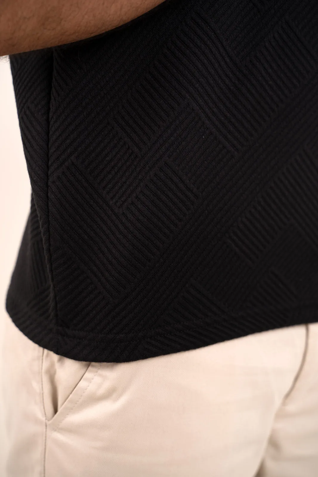 Boldman Black Polo Tshirt  For Men