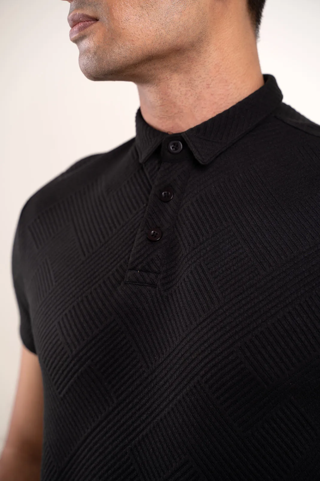 Boldman Black Polo Tshirt  For Men
