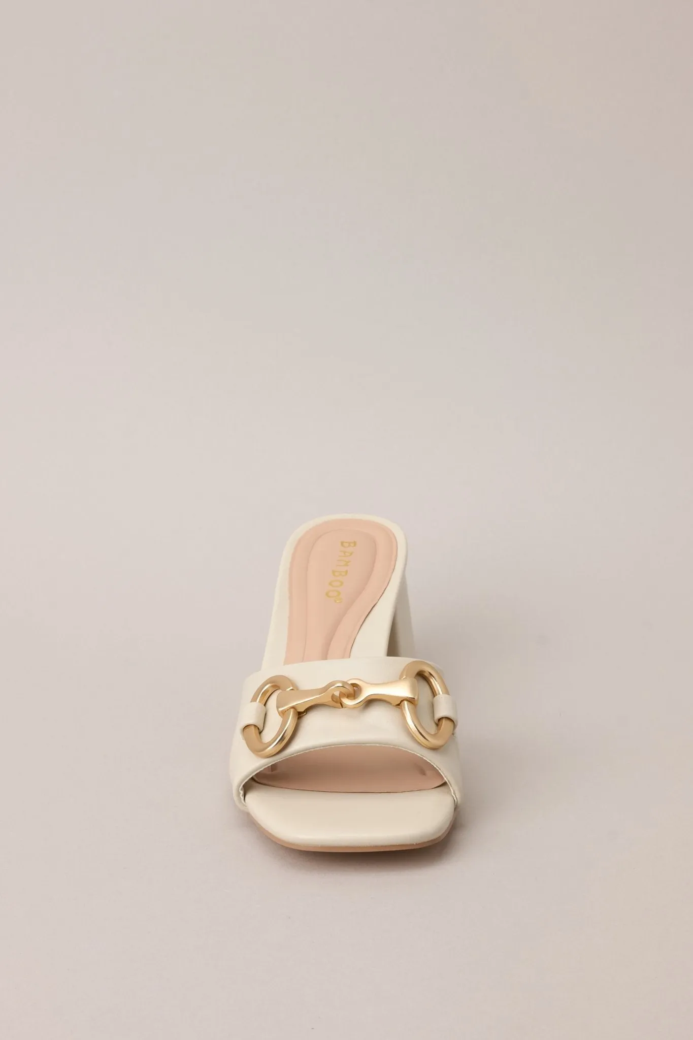 Boost In My Step Ivory Short Block Heels