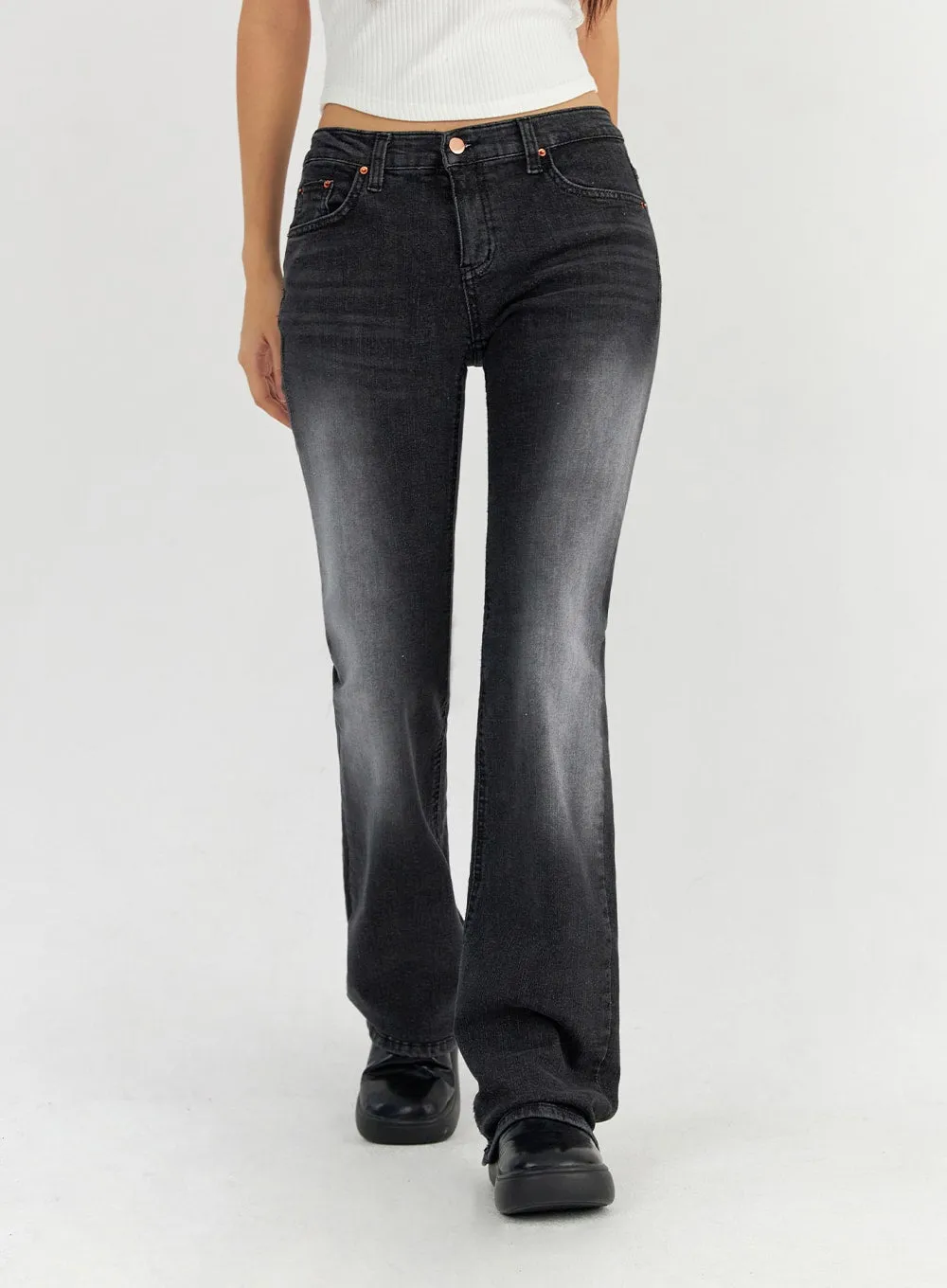 Bootcut Washed Jeans CO325