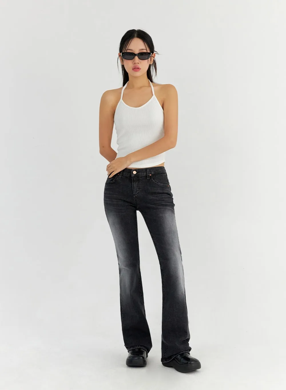 Bootcut Washed Jeans CO325