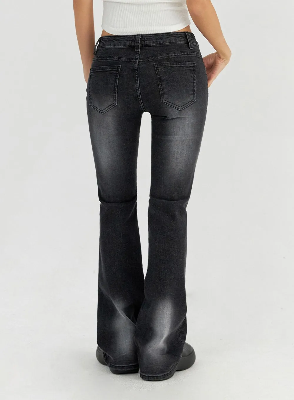 Bootcut Washed Jeans CO325