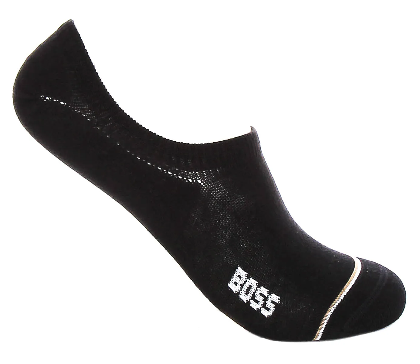Boss 2 Pair Invisible Iconic Socks In Black For Men