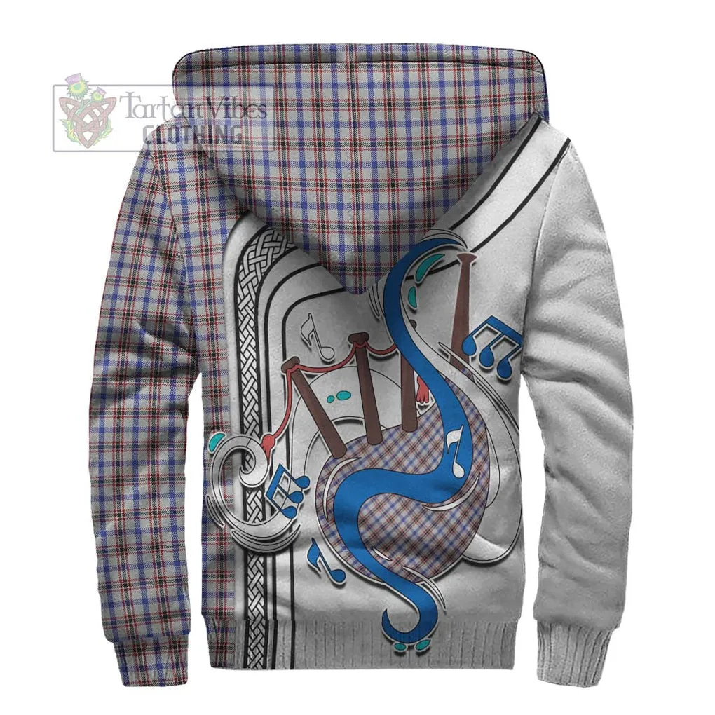 Boswell Tartan Sherpa Hoodie with Epic Bagpipe Style
