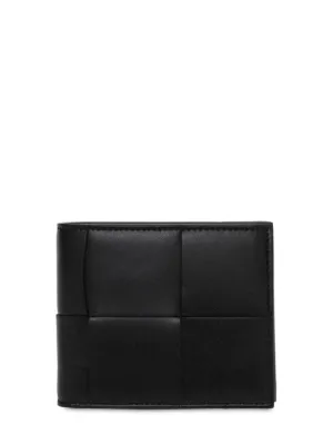 Bottega Veneta   Cassette leather bi-fold wallet 