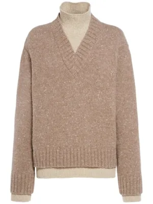 Bottega Veneta   Double layer wool sweater 