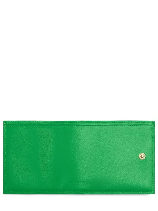 Bottega Veneta   Intrecciato leather tiny tri-fold wallet 