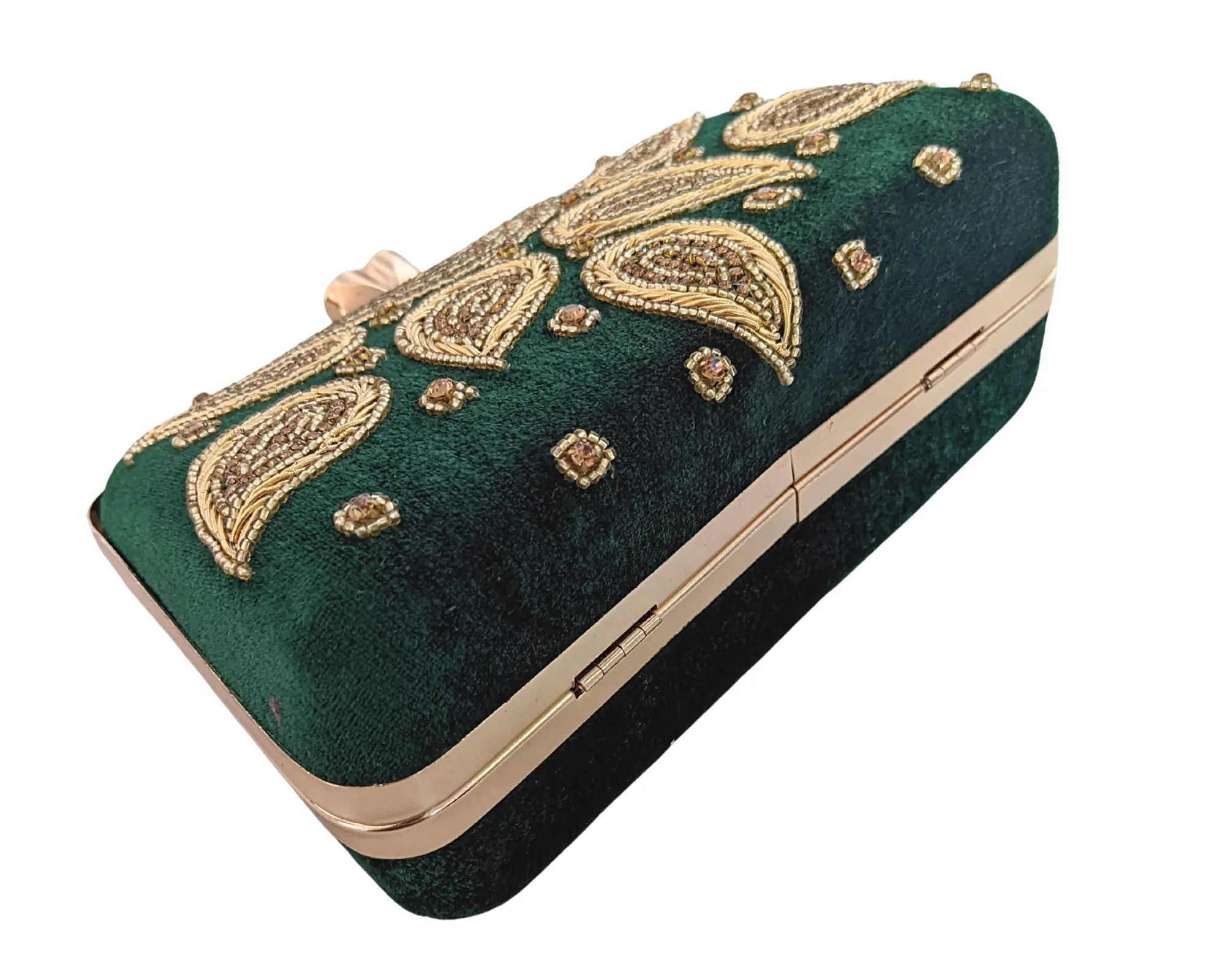 Bottle Green Luxury Bags, Clutch Purse For Women