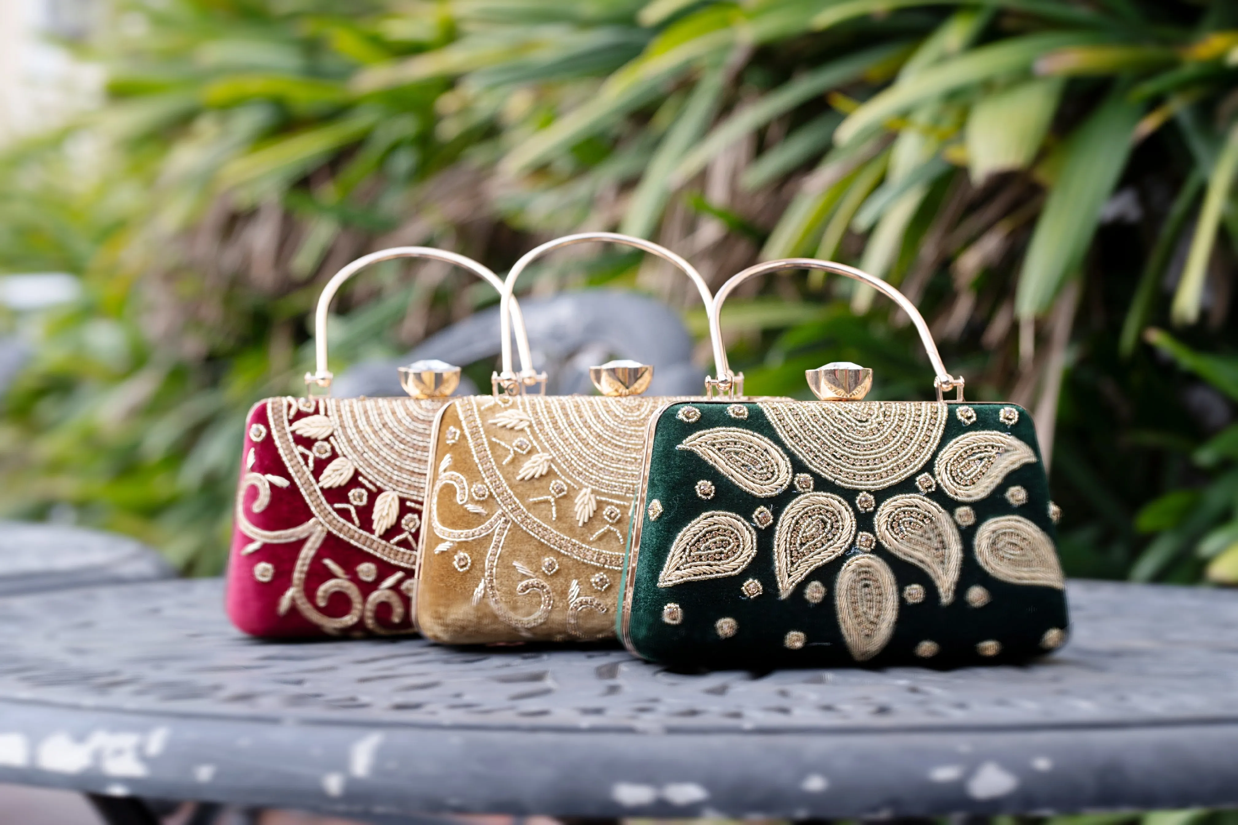 Bottle Green Luxury Bags, Clutch Purse For Women