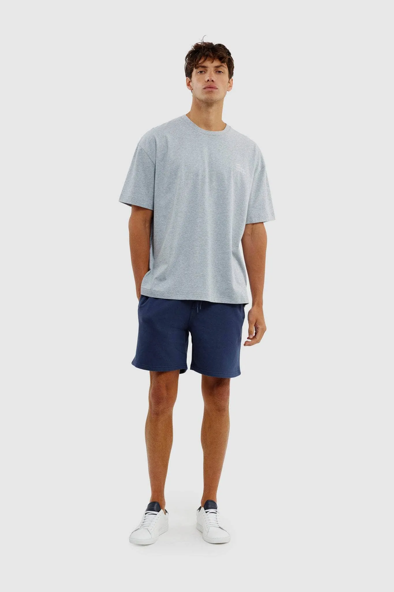 Box Fit Logo T Shirt Grey
