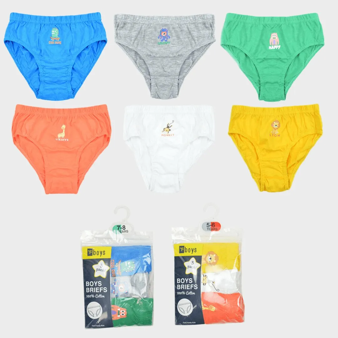 Boys 3 Pack Brief