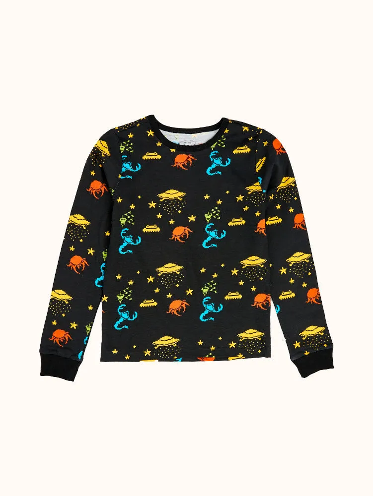 Boys' Aliens Long Sleeve Organic Cotton Pajama Set