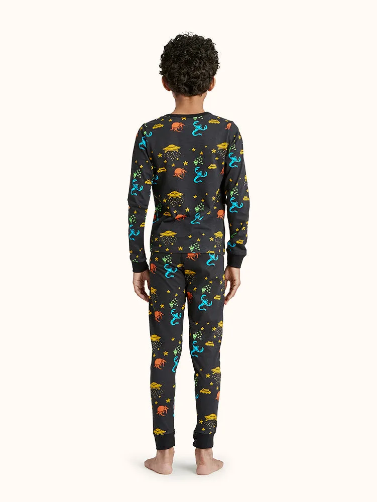 Boys' Aliens Long Sleeve Organic Cotton Pajama Set