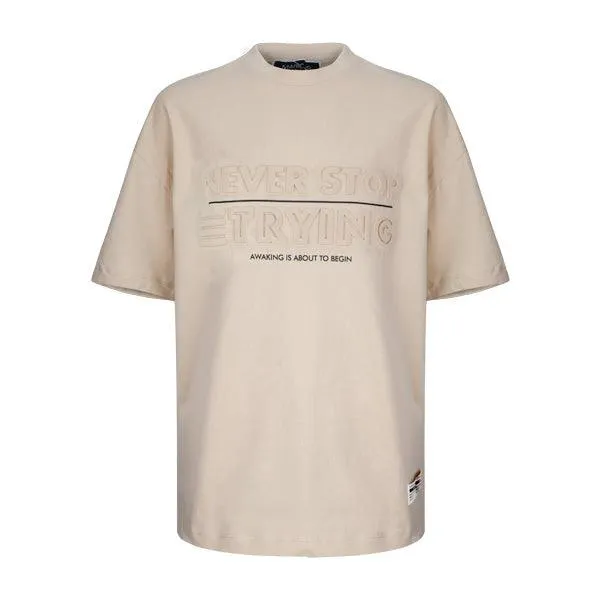 BOYS BEIGE SHORT SLEEVE T-SHIRT