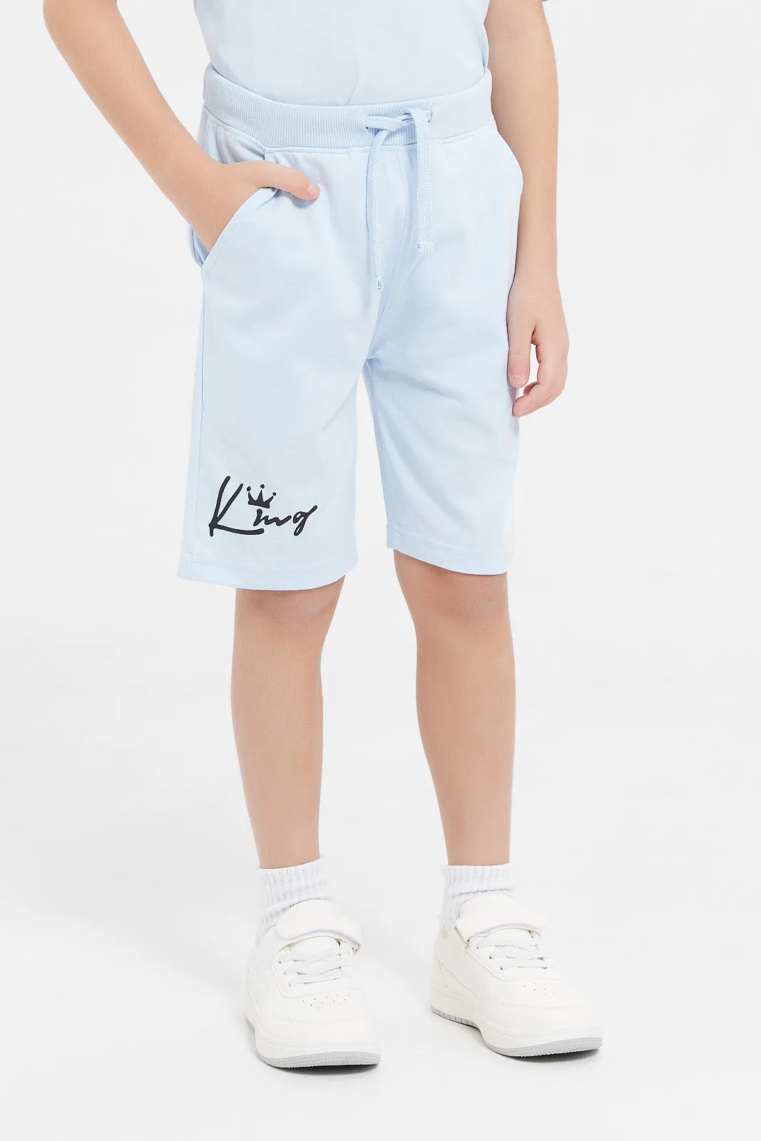 Boys Blue Oversized Casual Set (2 Piece)