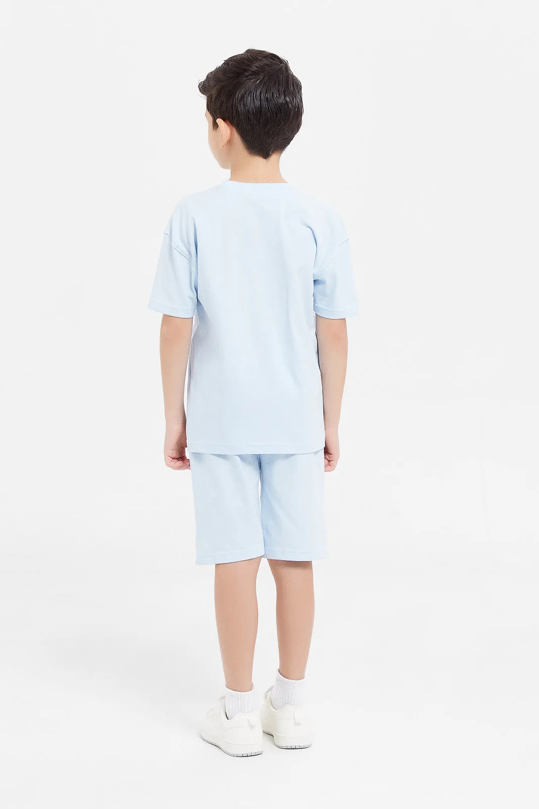 Boys Blue Oversized Casual Set (2 Piece)