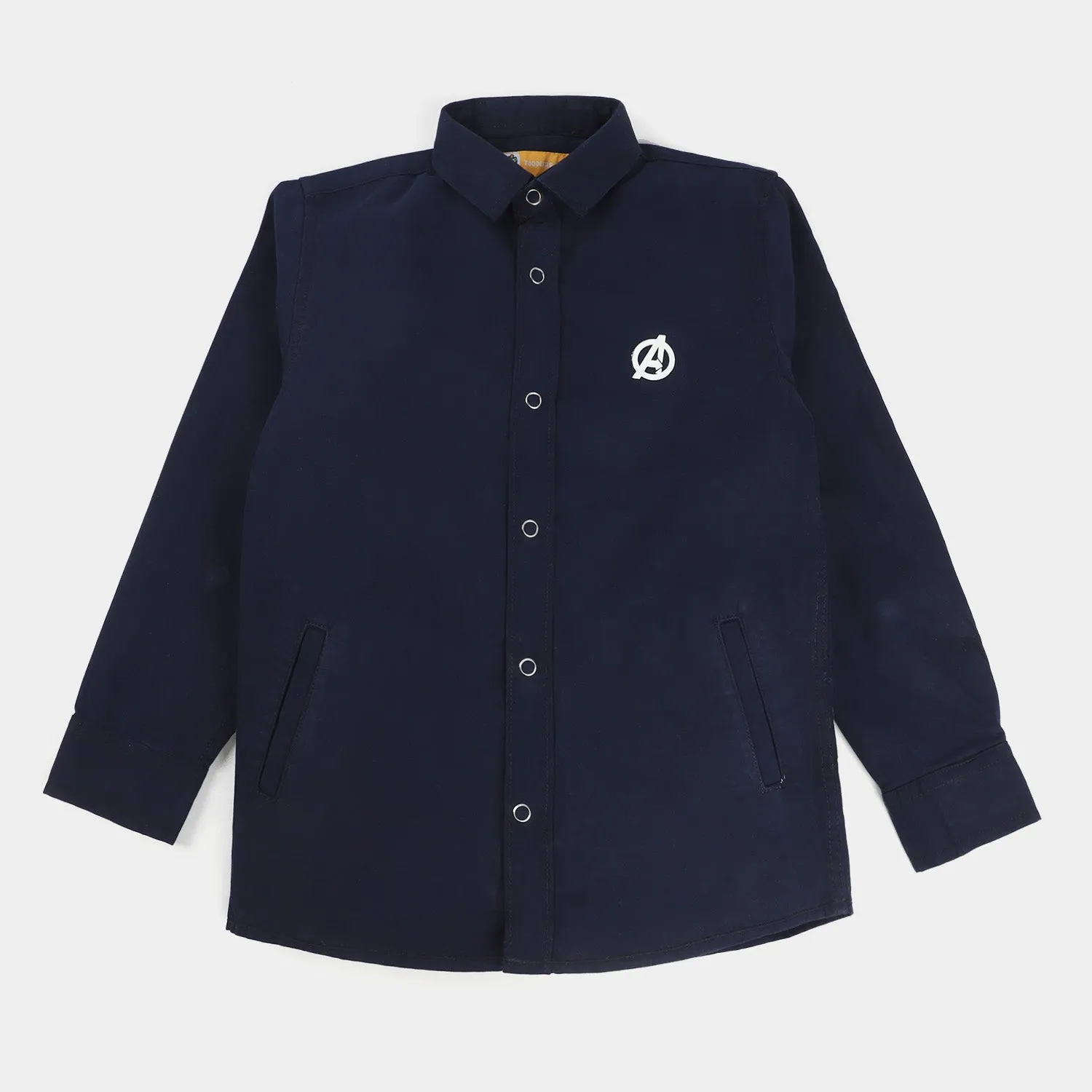 Boys Cotton Casual Shirt -NAVY