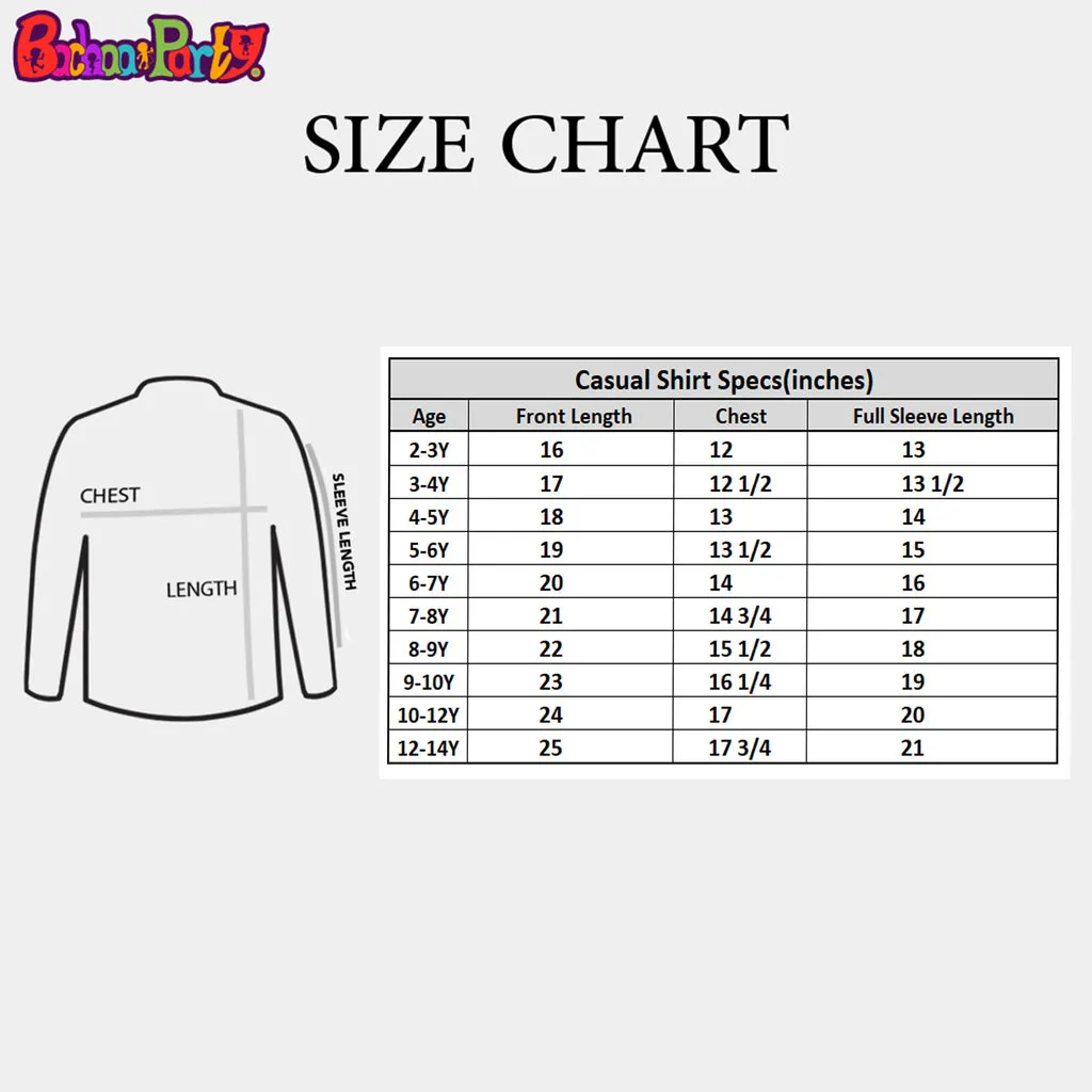Boys Cotton Casual Shirt -NAVY