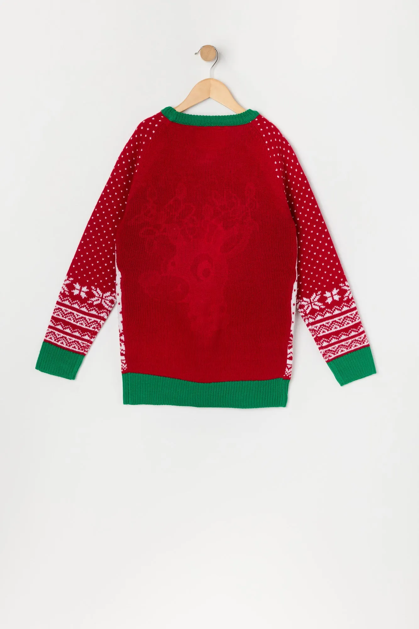 Boys Light Up Rudolph Christmas Sweater