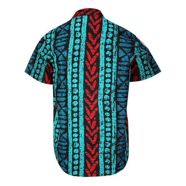 BOYS MULTICOLOR ANKARA SHORT SLEEVE SHIRT