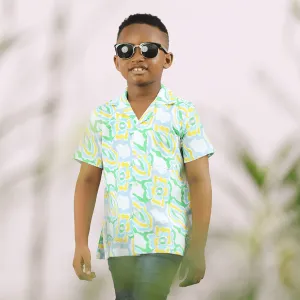 BOYS SHORT SLEEVE SHIRT - MULTICOLOR